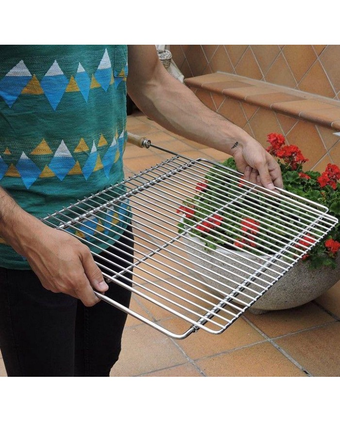 PARRILLA BARBACOA EXTENSIBLE 60X40 ZINCADA SAUVI