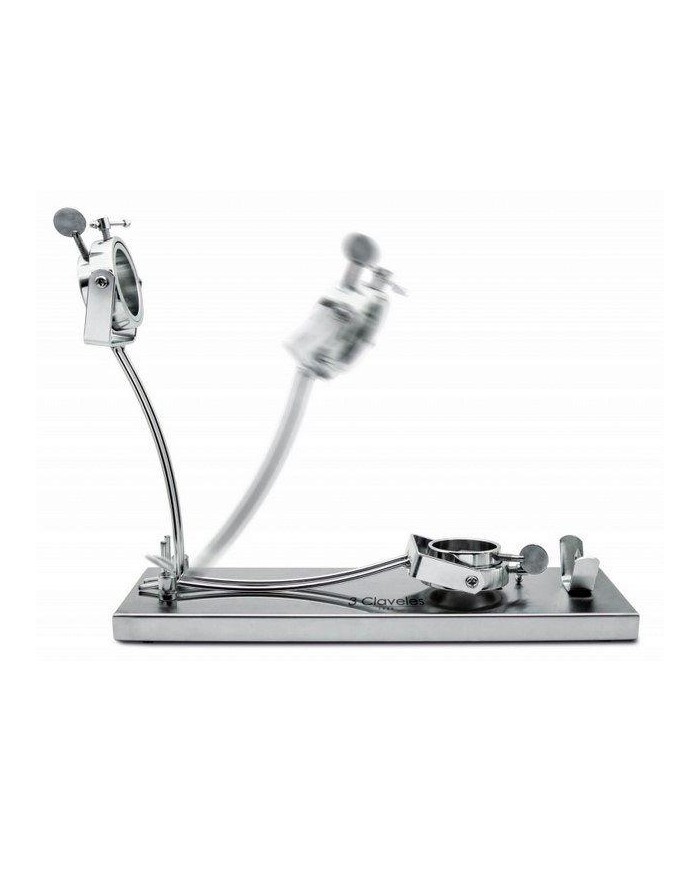 JAMONERO 3 CLAVELES A/INOX PLEGABLE CABEZAL GIRATORIO