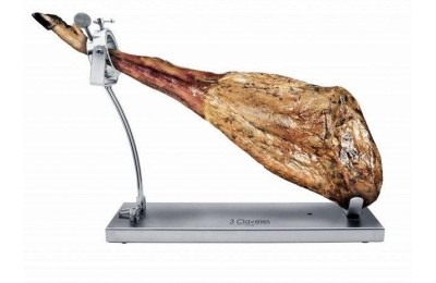 JAMONERO 3 CLAVELES A/INOX PLEGABLE CABEZAL GIRATORIO