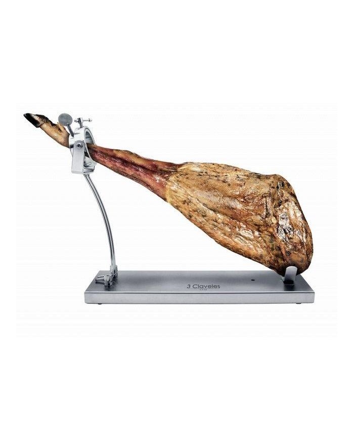 JAMONERO 3 CLAVELES A/INOX PLEGABLE CABEZAL GIRATORIO