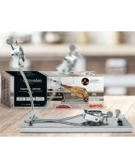 JAMONERO 3 CLAVELES A/INOX PLEGABLE CABEZAL GIRATORIO