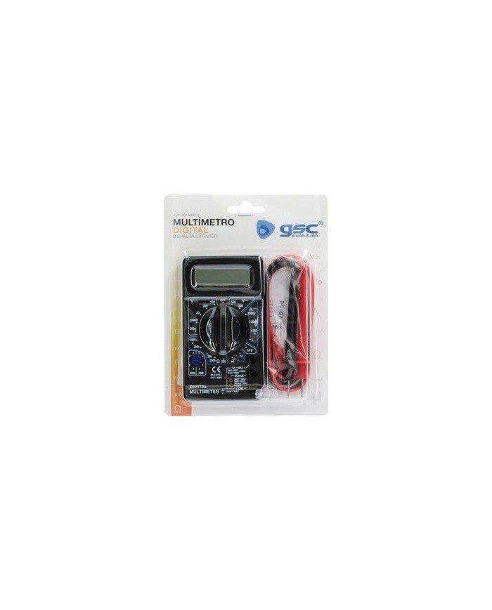 MULTIMETRO DIGITAL CON PUNTAS Y CABLE GSC