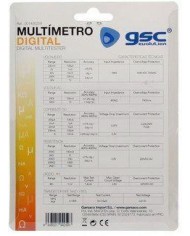 MULTIMETRO DIGITAL CON PUNTAS Y CABLE GSC