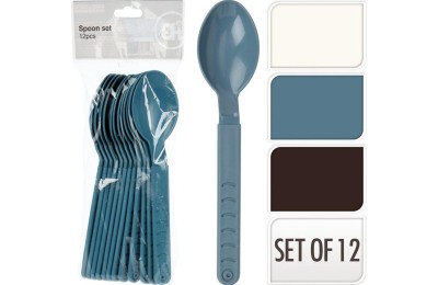 CUCHARA EH PLASTICO SET 12 UND.