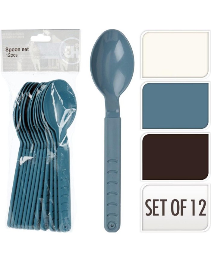 CUCHARA EH PLASTICO SET 12 UND.