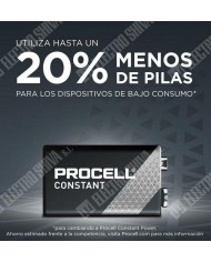PILA PROCELL ALCALINA 9V CAJA 10 UDS.