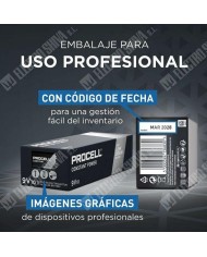 PILA PROCELL ALCALINA 9V CAJA 10 UDS.