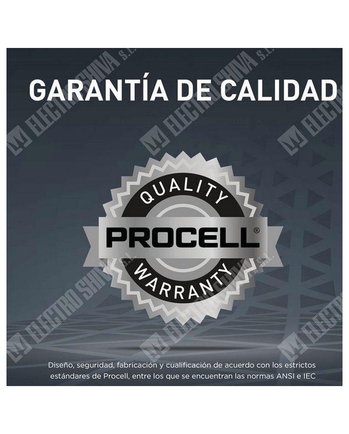 PILA PROCELL ALCALINA 9V CAJA 10 UDS.