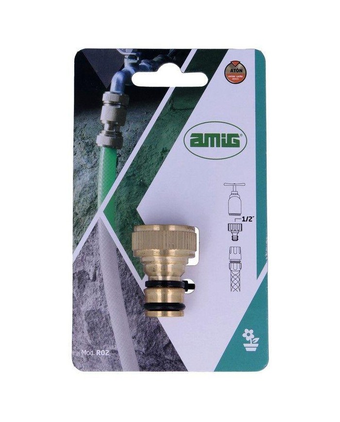 ADAPTADOR GRIFO LATON MOD.R02 1/2" AMIG