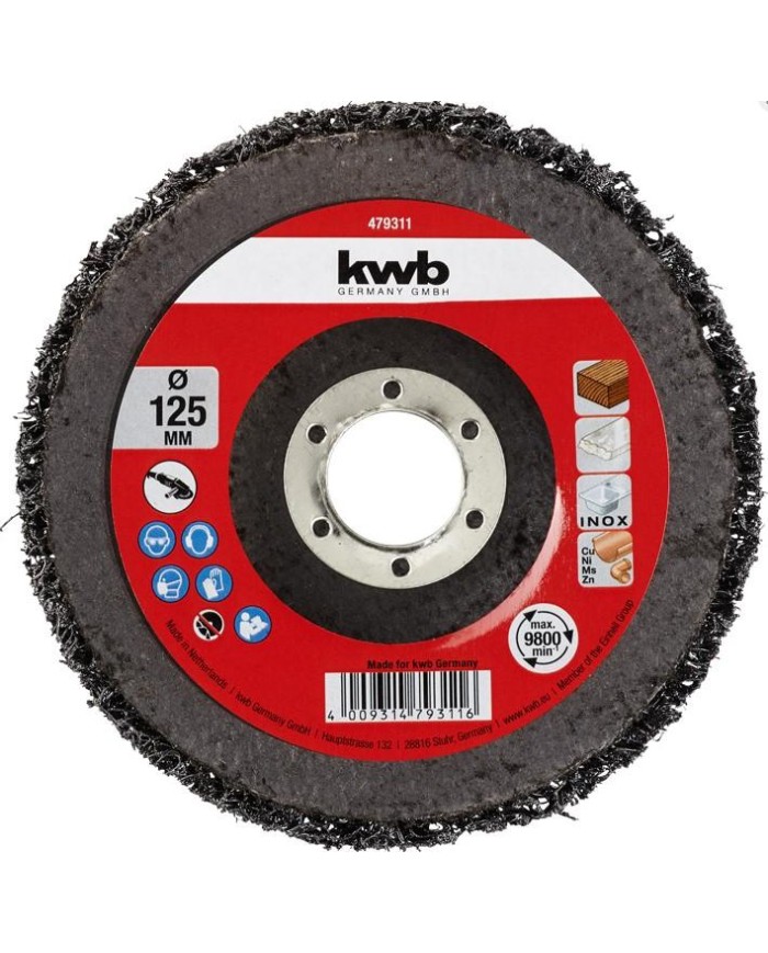 DISCO KWB LIMPIEZA UNIVERSAL 115 MM.