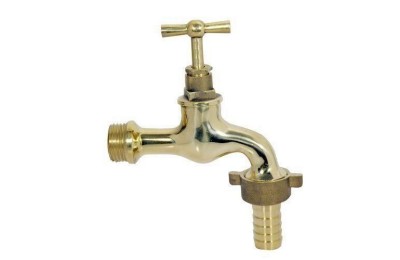 GRIFO LATON PULIDO 3/4 CON RACOR MIRTAK