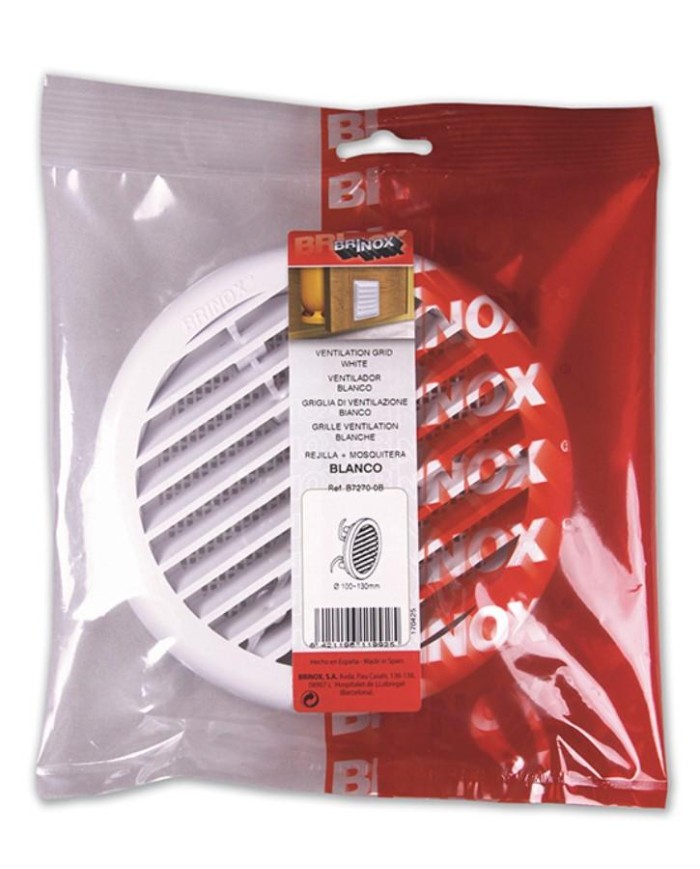REJILLA VENTIL. BRINOX B72700B 10-13CM.