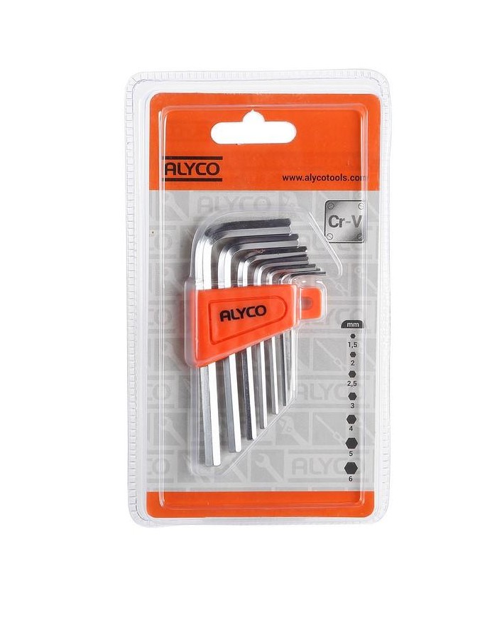 JUEGO  7 LLAVES ALLEN CON SOPORTE ALYCO