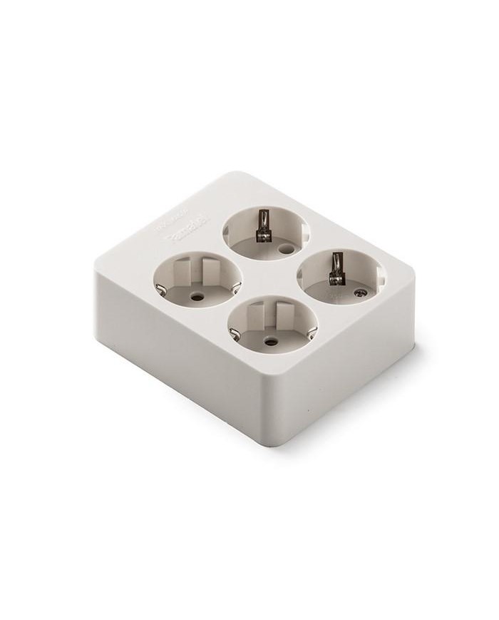 BASE MULTIPLE 4 TOMAS 16A T.T. SIN CABLE REF.:2504