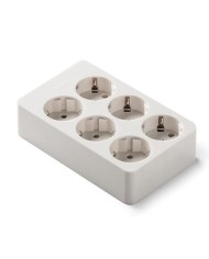 BASE MULTIPLE 6 TOMAS 16A T.T. SIN CABLE