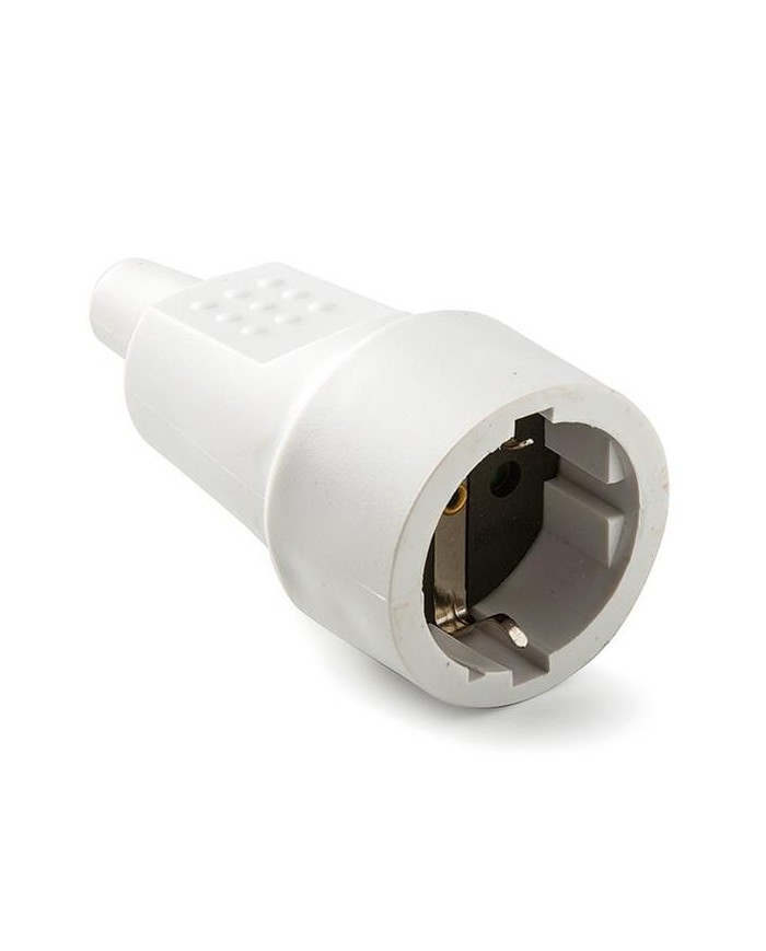 BASE ENCHUFE MOVIL 16-A CAUCHO BLANCO 2104-B