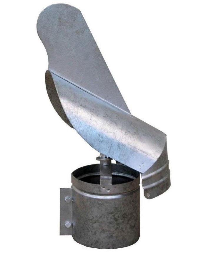 SOMBRERETE GALVANIZADO GIRATORIO 110 MM.