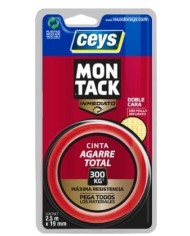 CINTA D/CARA CEYS MONTACK 7,5MTS.X19MM.