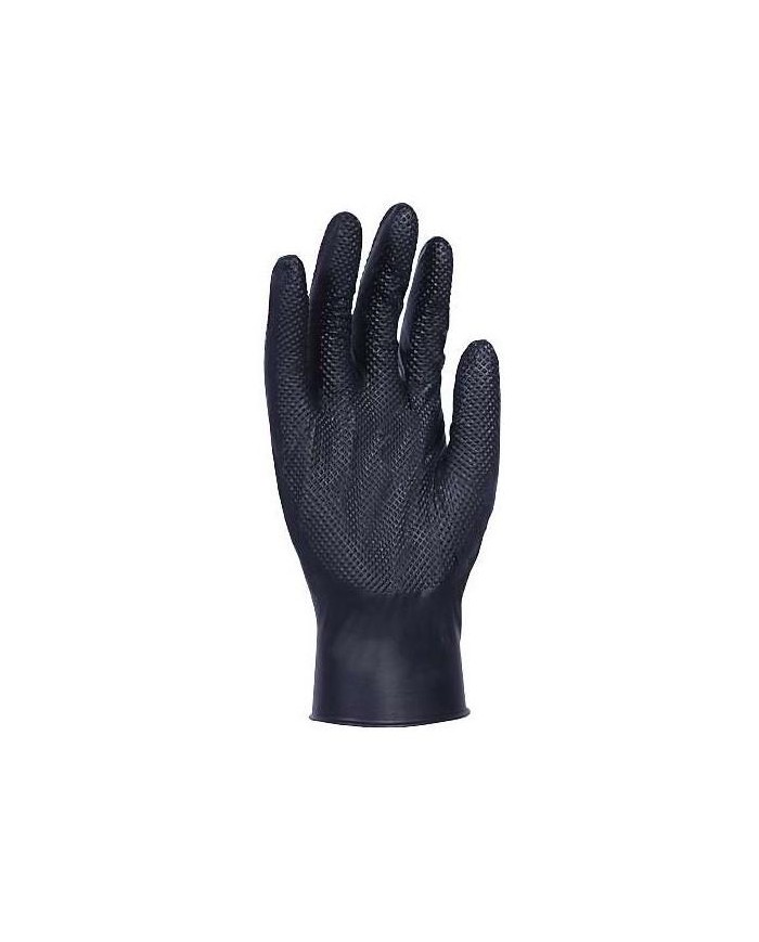 GUANTES NITRILO T-XL POWER NEGRO SANTEX CAJA 50UDS.