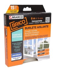 BURLETE ADHES.BRINOX ESPUMA NEGRO 15X5MM