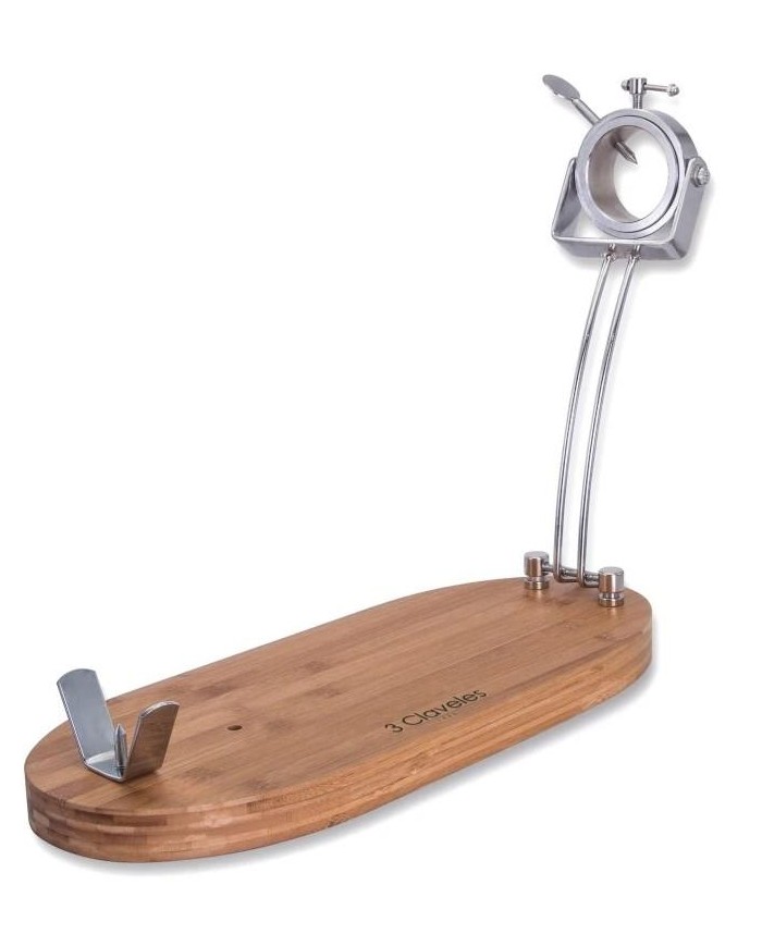 JAMONERO 3 CLAVELES PLEGABLE A/INOX. CABEZAL GIRATORIO