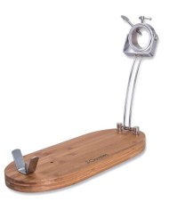 JAMONERO 3 CLAVELES PLEGABLE A/INOX. CABEZAL GIRATORIO