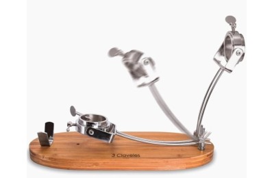 JAMONERO 3 CLAVELES PLEGABLE A/INOX. CABEZAL GIRATORIO