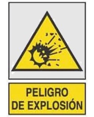 CARTEL (DIN-A4) PELIGRO DE EXPLOSION A-213