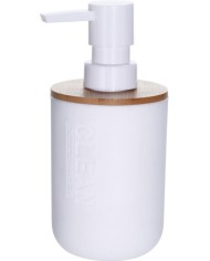 DISPENSADOR GEL BAÑO BAMBU/NEGRO BATHROOM