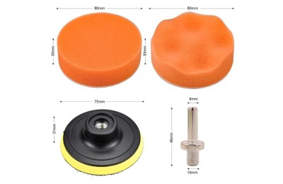 JUEGO DE PULIDO PARA TALADRO RZTOOLS 10 PZAS.