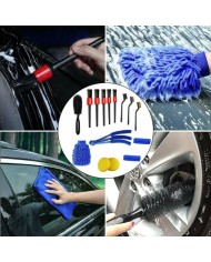 JUEGO LIMPIEZA COCHE INTERIOR/EXTERIOR 15PZAS. RZTOOLS