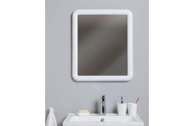ESPEJO TATAY RECTANGULAR BLANCO 650X550MM.