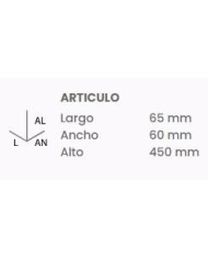 TOALLERO MEDIANO TATAY MARTINS INOX. 45 CMS.