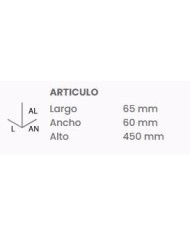 TOALLERO MEDIANO TATAY MARTINS INOX. 45 CMS.
