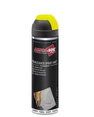 MARCADOR OBRA SPRAY 500ML. AMARILLO FLUOR
