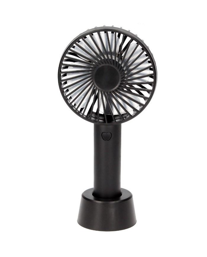 VENTILADOR DE MANO RECARGABLE NEGRO GSC
