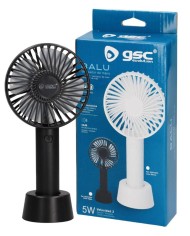 VENTILADOR DE MANO RECARGABLE NEGRO GSC