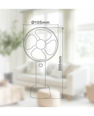 VENTILADOR DE MANO RECARGABLE BLANCO BLANCO GSC