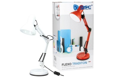 FLEXO SOBREMESA TRADITION E27 40W. BLANCO