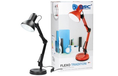 FLEXO SOBREMESA TRADITION E27 40W. NEGRO