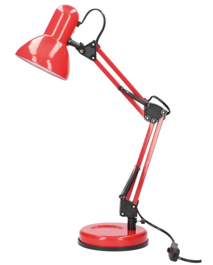 FLEXO SOBREMESA TRADITION E27 40W. ROJO