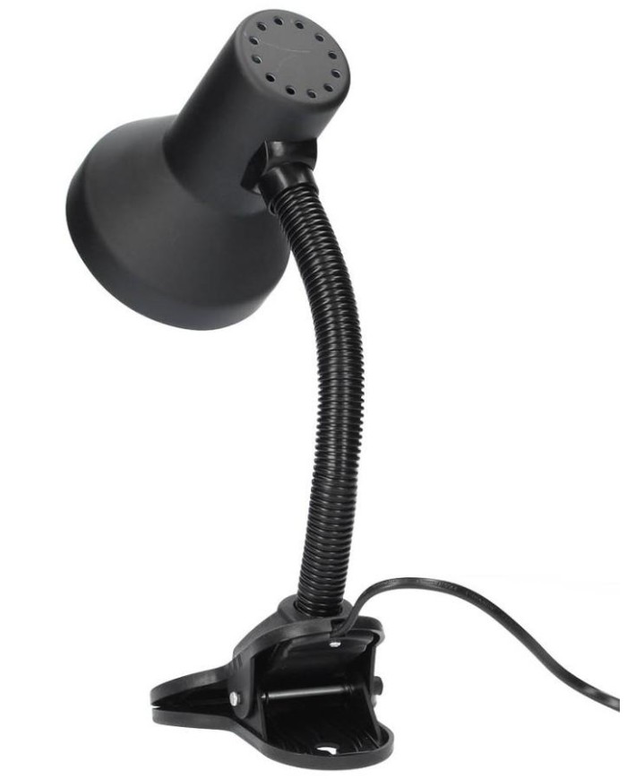 FLEXO SOBREMESA CON PINZA GSC SAIDU E27 40W. NEGRO
