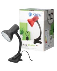 FLEXO SOBREMESA CON PINZA GSC SAIDU E27 40W. NEGRO