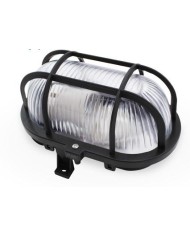 APLIQUE OVALADO GSC PLASTICO E27 60W. 230V. BLANCO