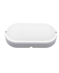 APLIQUE OVALADO GSC PLASTICO E27 60W. 230V. NEGRO