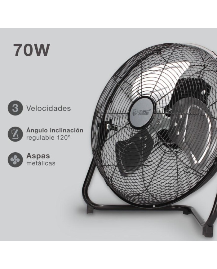 VENTILADOR SUELO SEMI INDUSTRIAL GSC 40CMS. 70W.