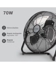 VENTILADOR SUELO SEMI INDUSTRIAL GSC 40CMS. 70W.