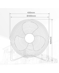 VENTILADOR SUELO SEMI INDUSTRIAL GSC 40CMS. 70W.