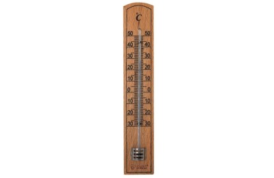 TERMOMETRO ANALOGICO GSC CELSIUS MADERA 20 CMS.