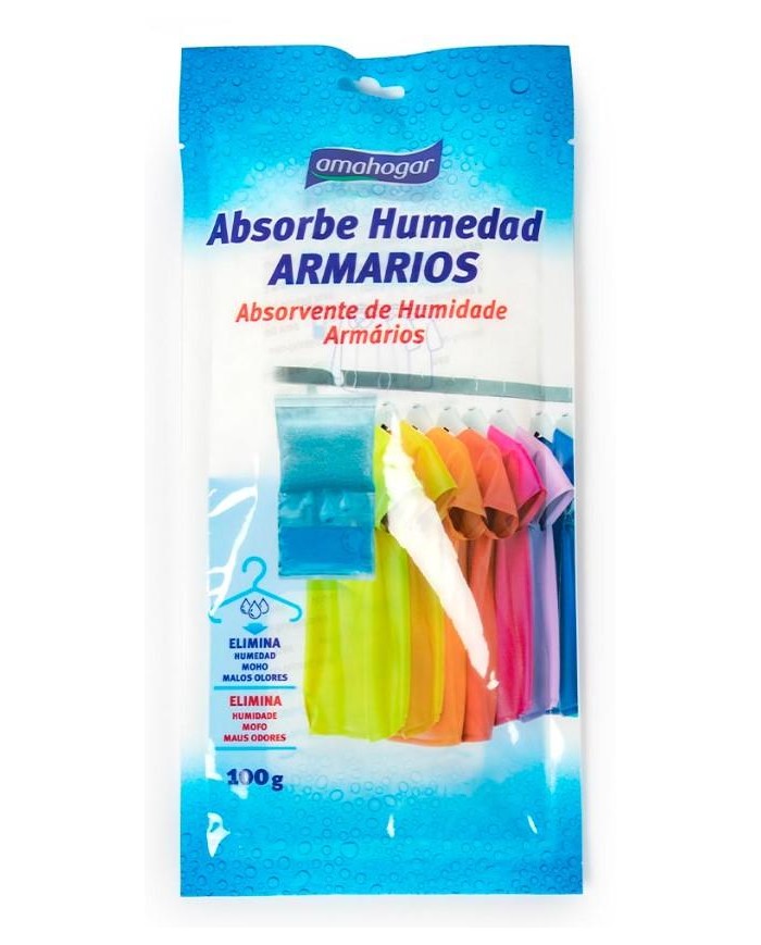 ELIMINADOR HUMEDAD ARMARIOS AMAHOGAR BOLSA 100 GRS.